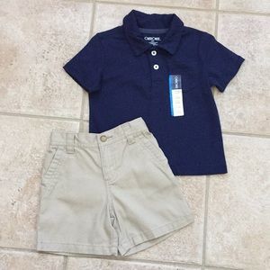 Cherokee Boys Polo Shirt and Chino Shorts